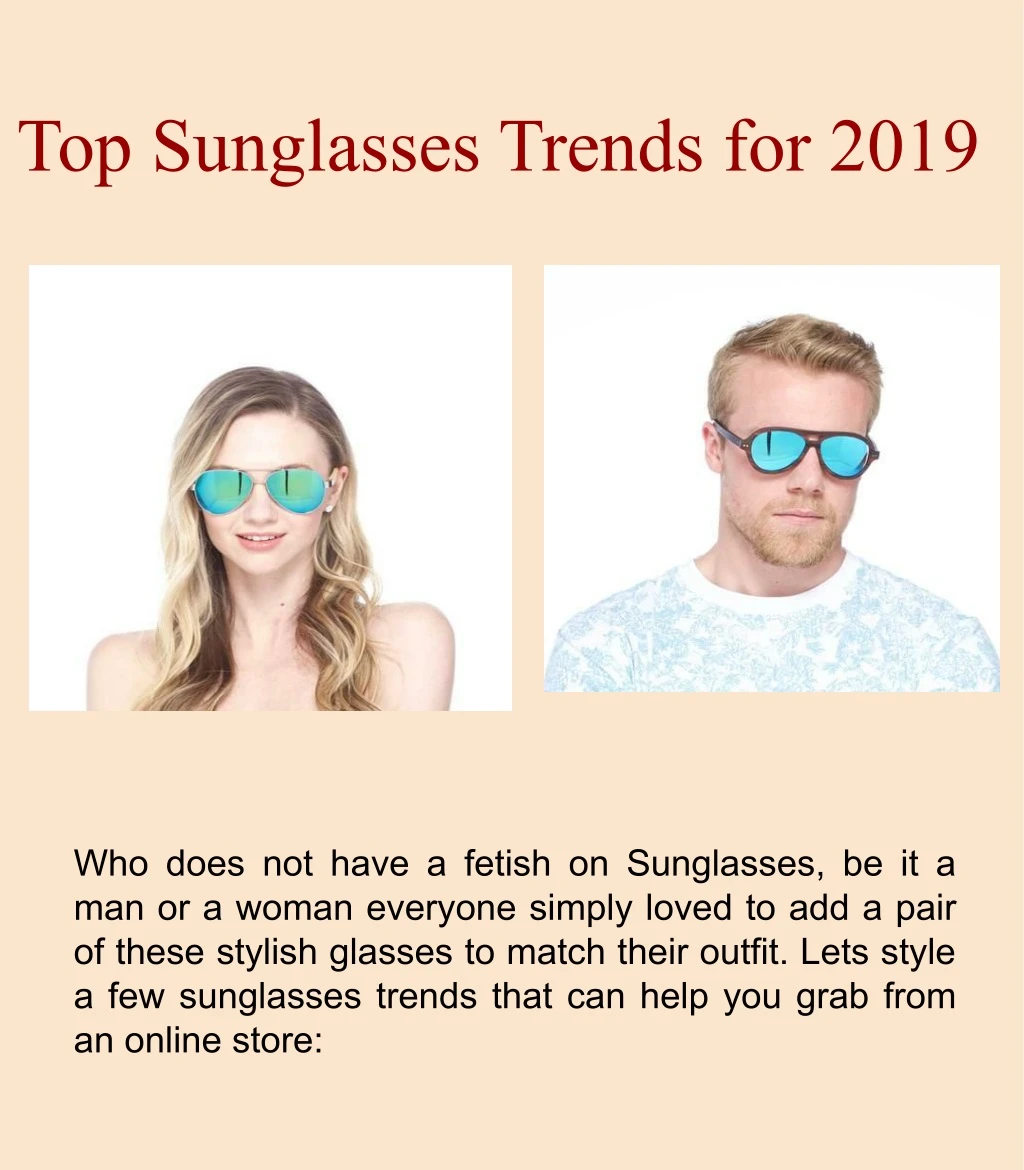 top sunglasses trends for 2019