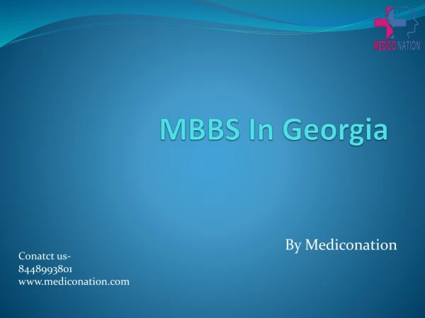MBBS In Georgia | Study MBBS Abroad | MBBS Abroad