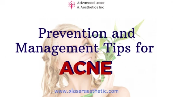 Prevention and Management Tips for Acne