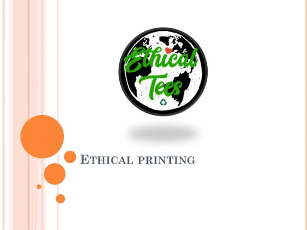 Ethical Printing  