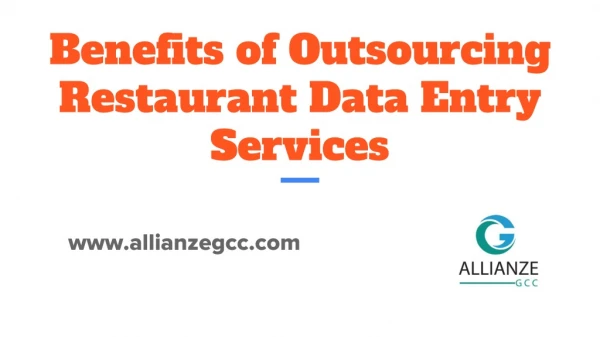 Benefits of Outsourcing Restaurant Data Entry Services