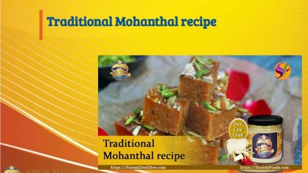 Traditional Mohanthal recipe