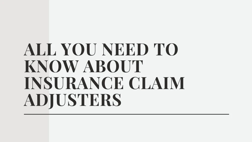 all you need to know about insurance claim