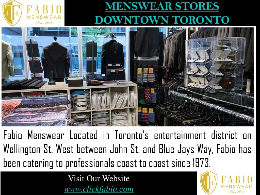 menswear stores downtown toronto