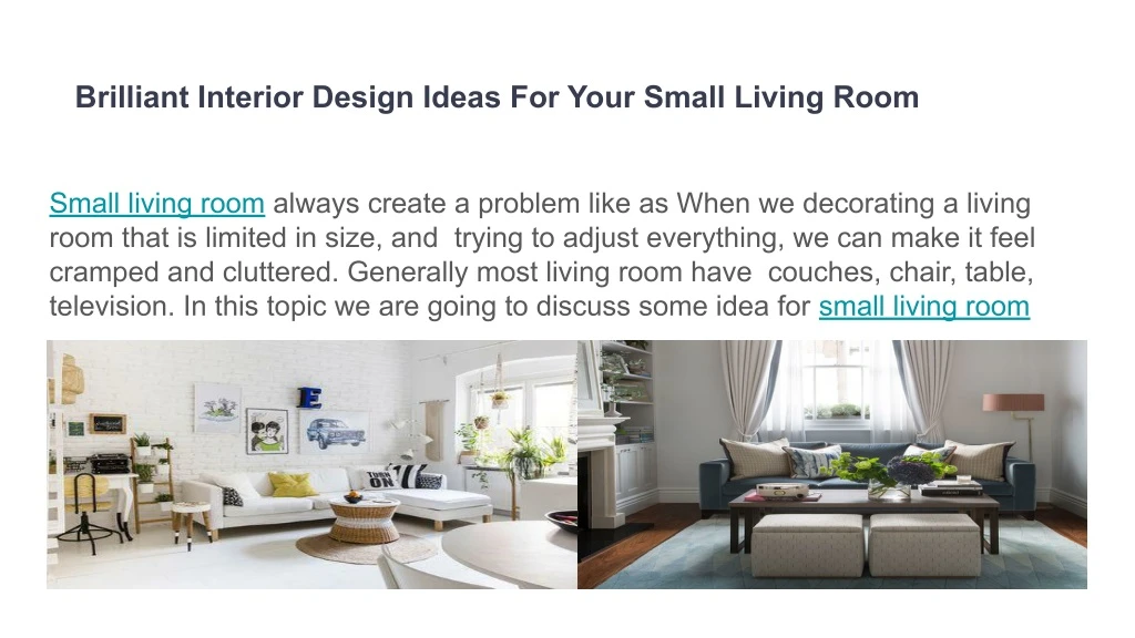 brilliant interior design ideas for your small