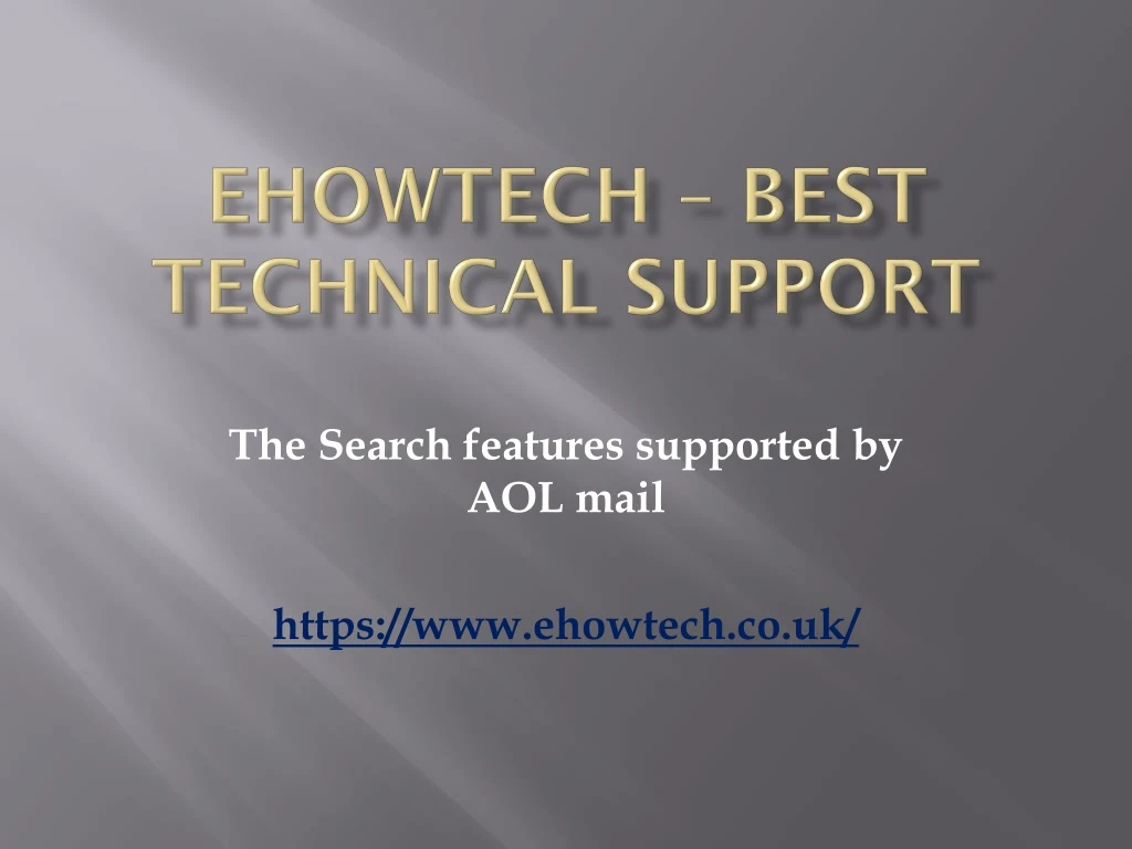 ehowtech best technical support