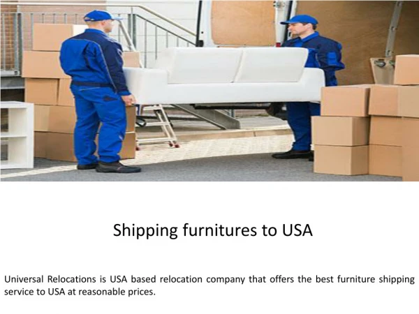 Shipping furnitures to USA