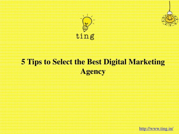 5 Tips to Select the Best Digital Marketing Agency