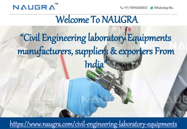 Civil Engineering Laboratory Equipments Manufacturers | Naugra