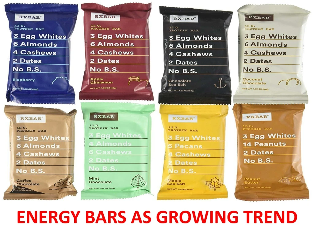 energy bars as growing trend