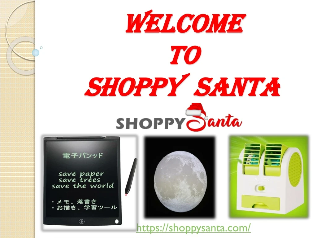 welcome to shoppy santa
