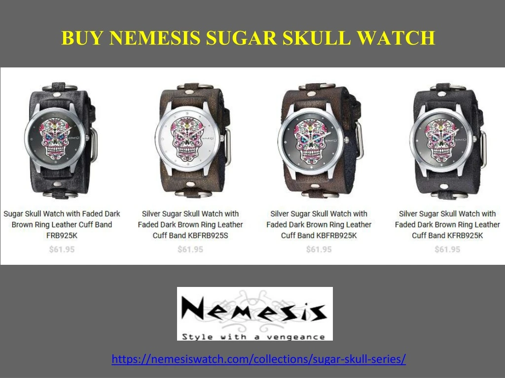 buy nemesis sugar skull watch