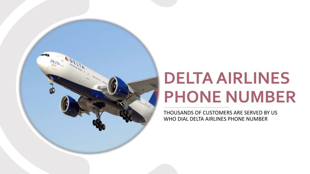 delta airlines phone number