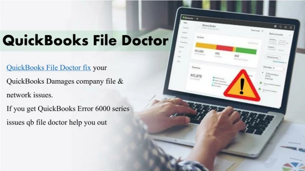 QuickBooks File Doctor – Fix your Damaged Company File or Network
