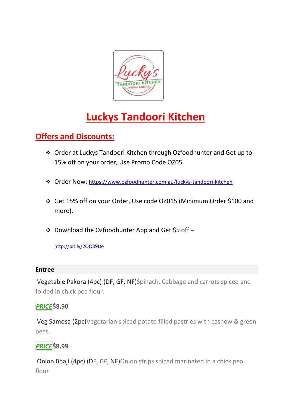 luckys tandoori kitchen