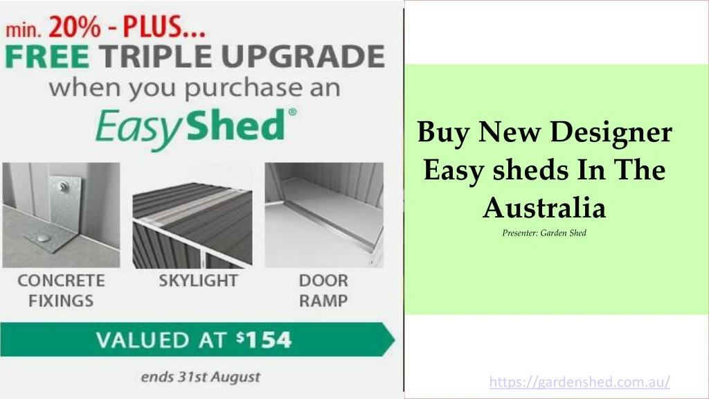 buy new designer easy sheds in the australia