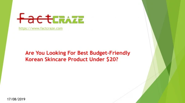 Are You Looking For Best Budget-Friendly Korean Skincare Product Under $20?