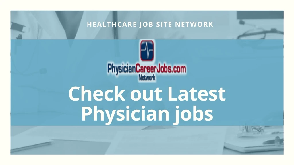healthcare job site network