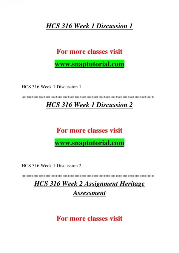 hcs 316 week 1 discussion 1