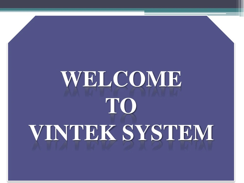 welcome to vintek system