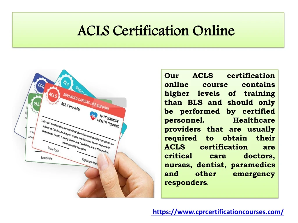 acls certification online