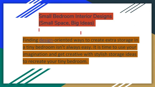 small bedrooms interior design