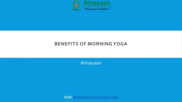 Benefits Of Morning Yoga