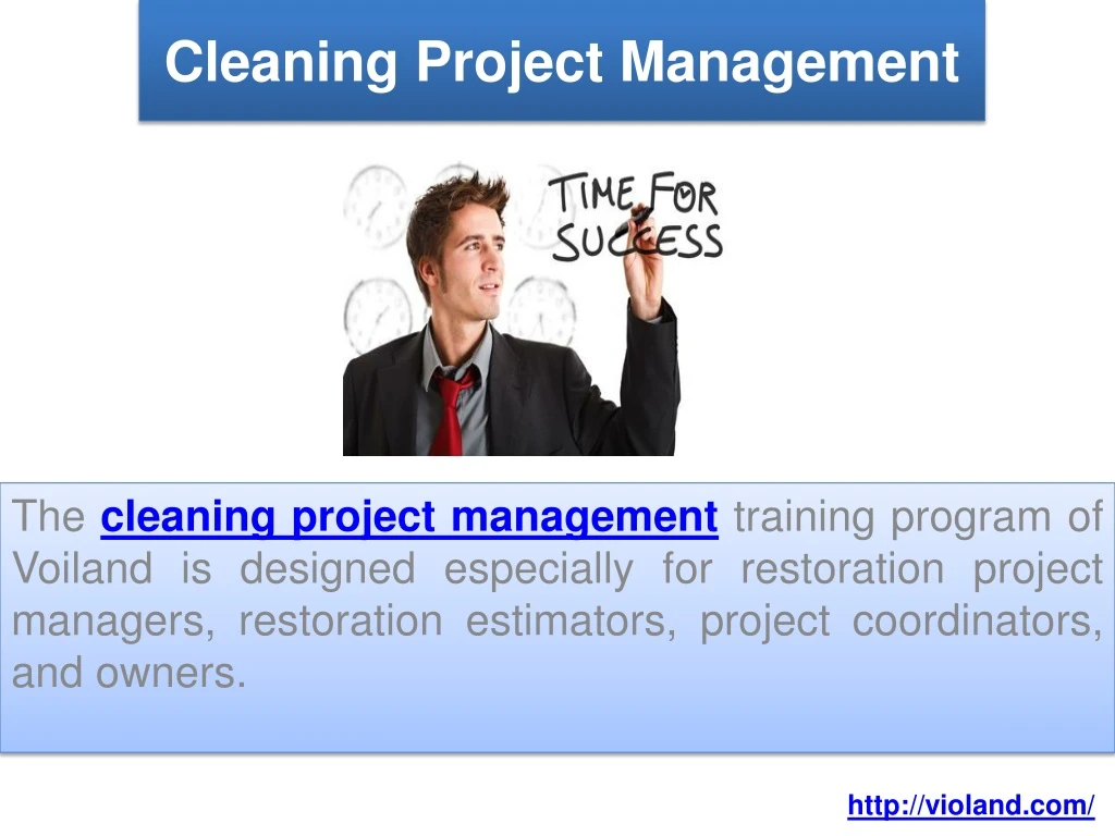 cleaning project management