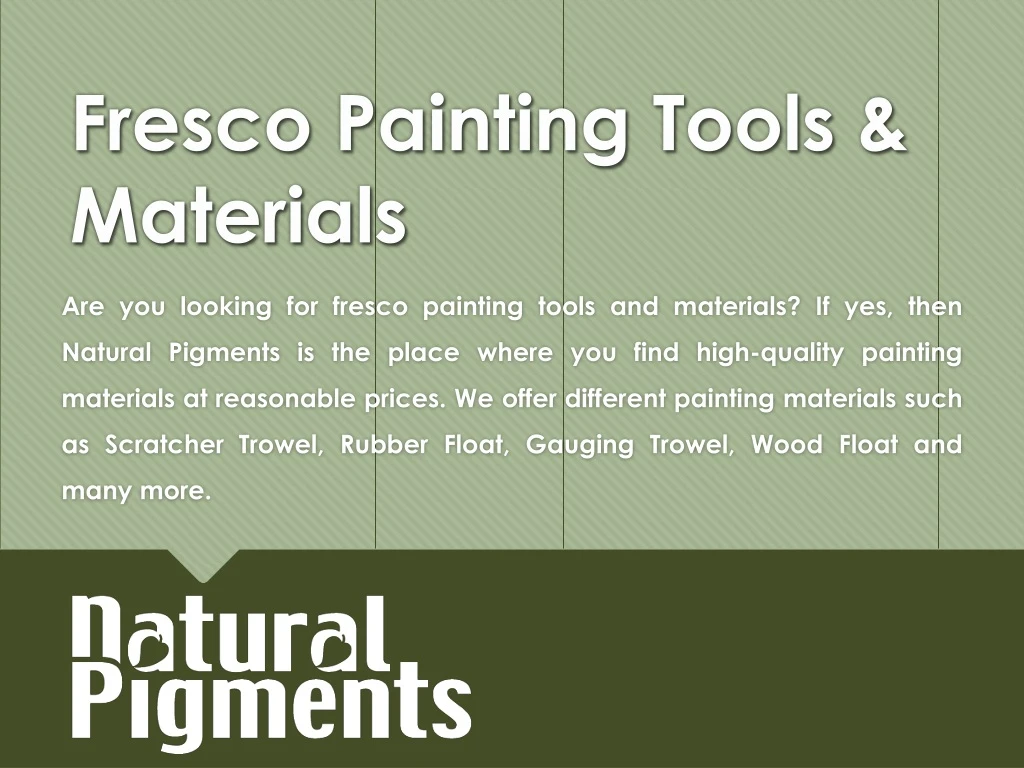 fresco painting tools materials