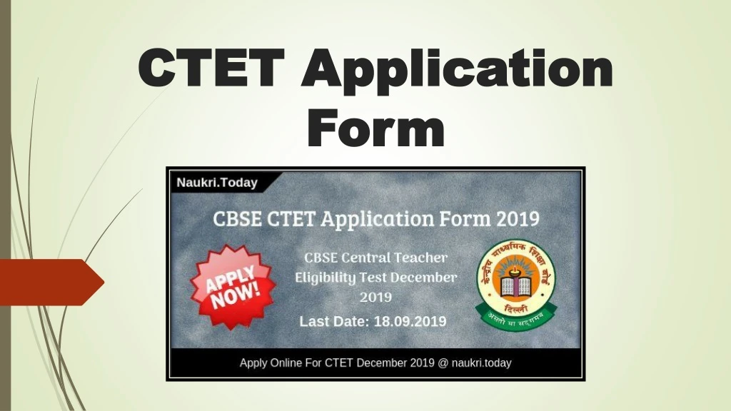ctet application form