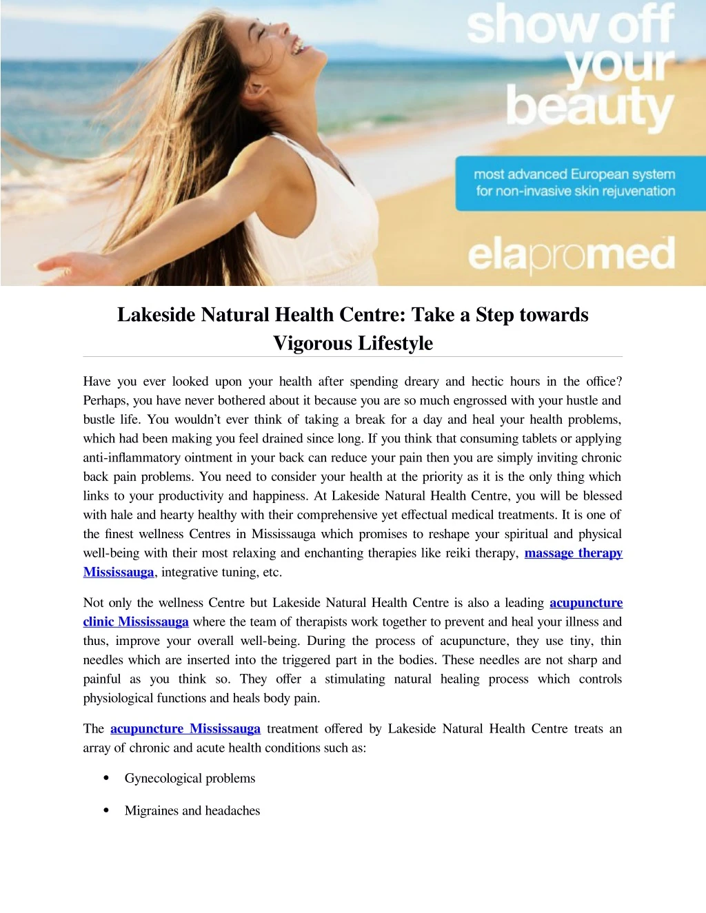 lakeside natural health centre take a step