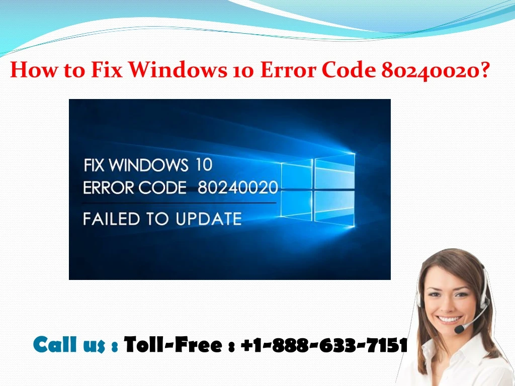 how to fix windows 10 error code 80240020