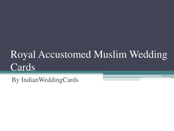 Muslim Wedding Invitations | IndianWeddingCards