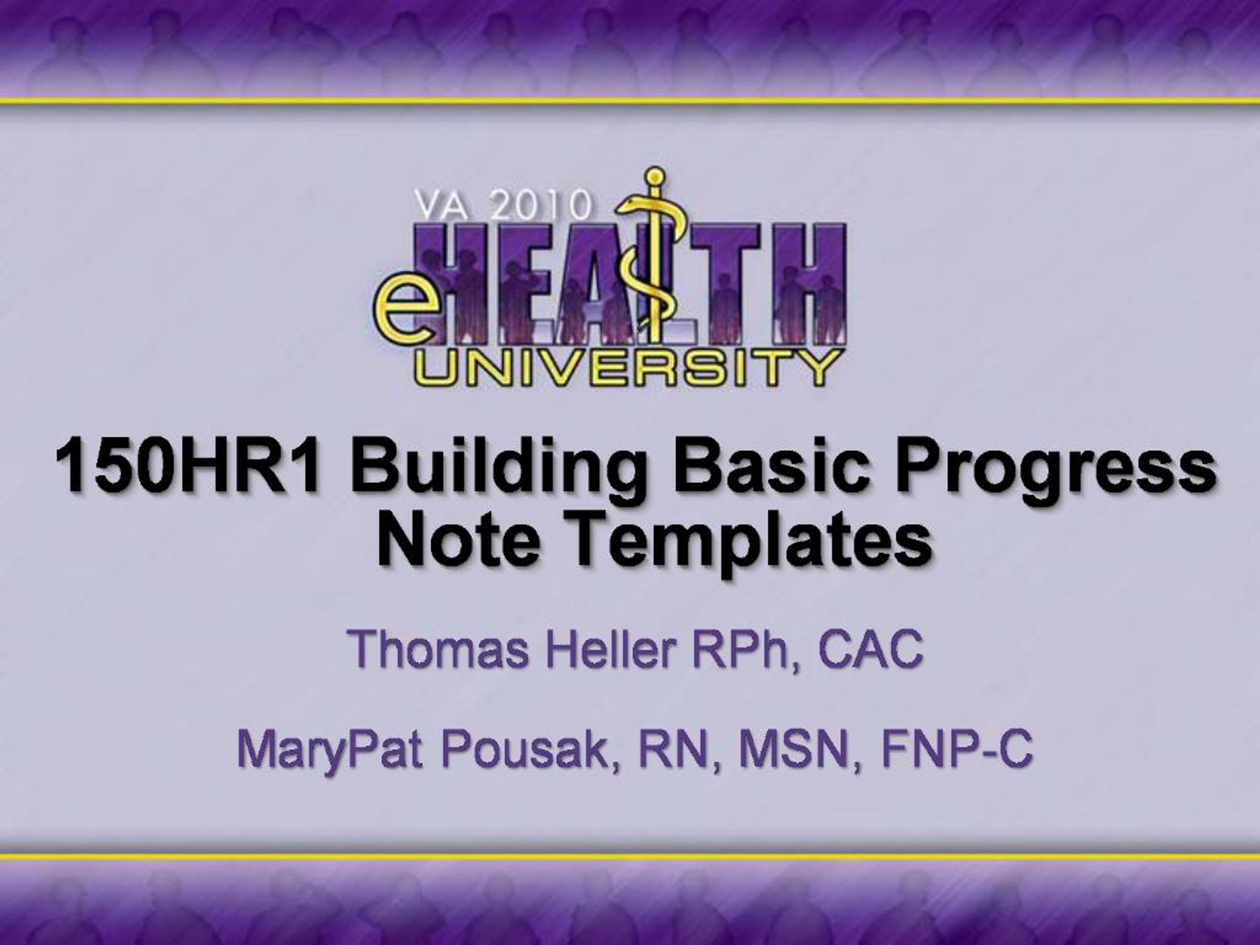 PPT - 150HR1 Building Basic Progress Note Templates PowerPoint ...