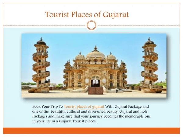 Tourist places of gujarat