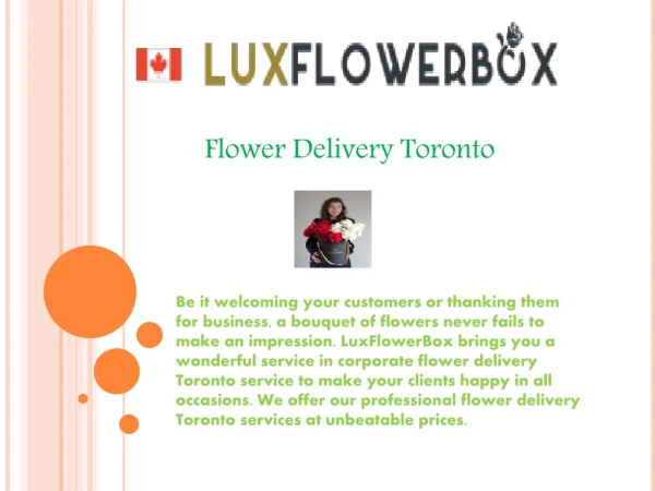 Flower Delivery Toronto
