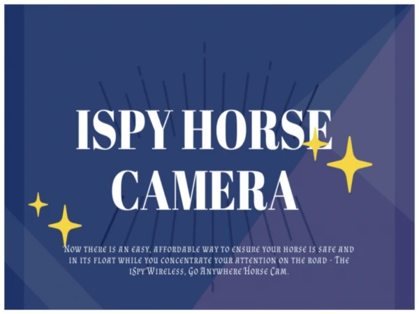 ispy wireless horse float camera Australia