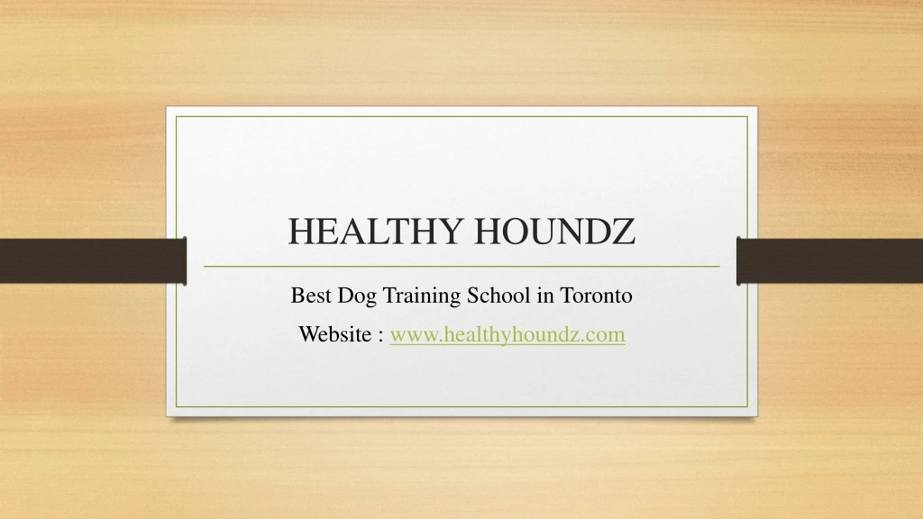 healthy houndz