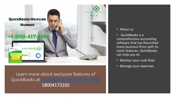 Learn more about exclusive features of QuickBooks at QuickBooks Helpline Number 18004173165