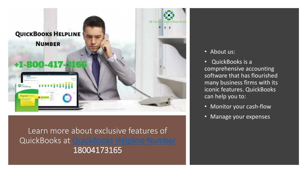 learn more about exclusive features of quickbooks at quickbooks helpline number 18004173165
