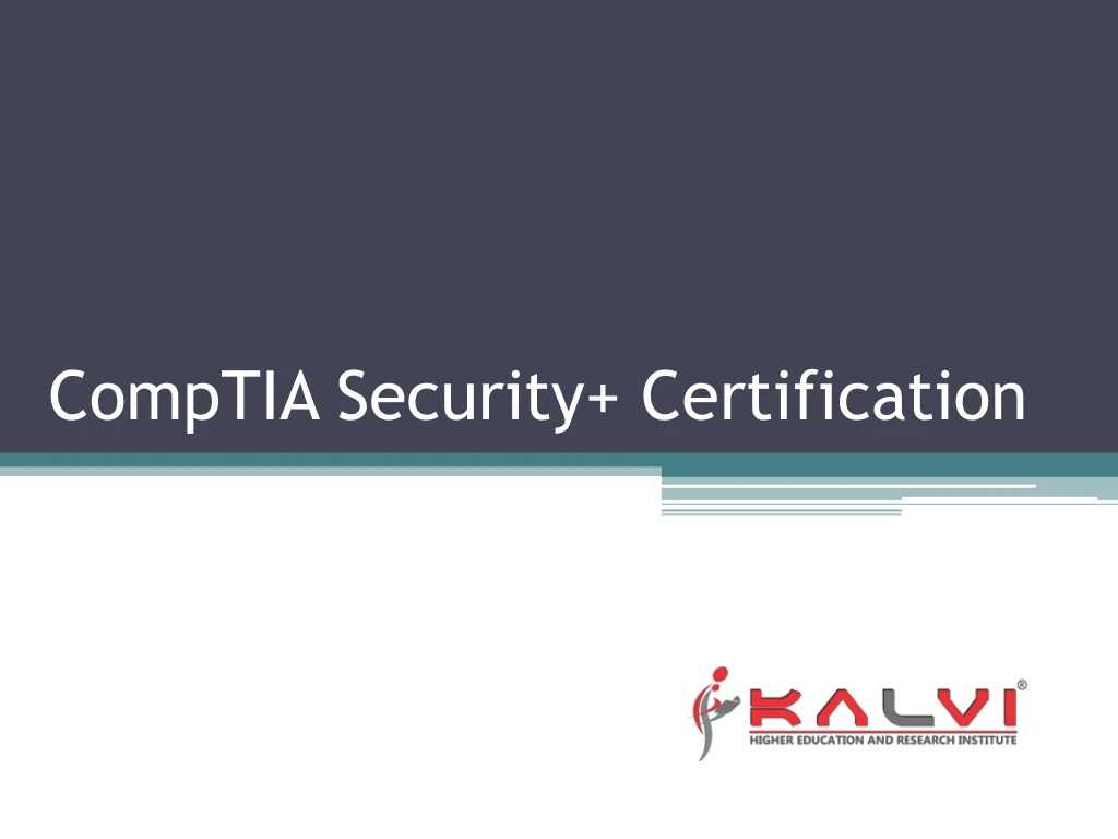 comptia security certification
