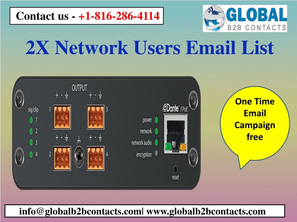 2x network users email list