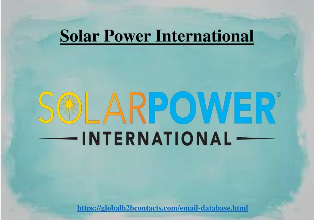 solar power international