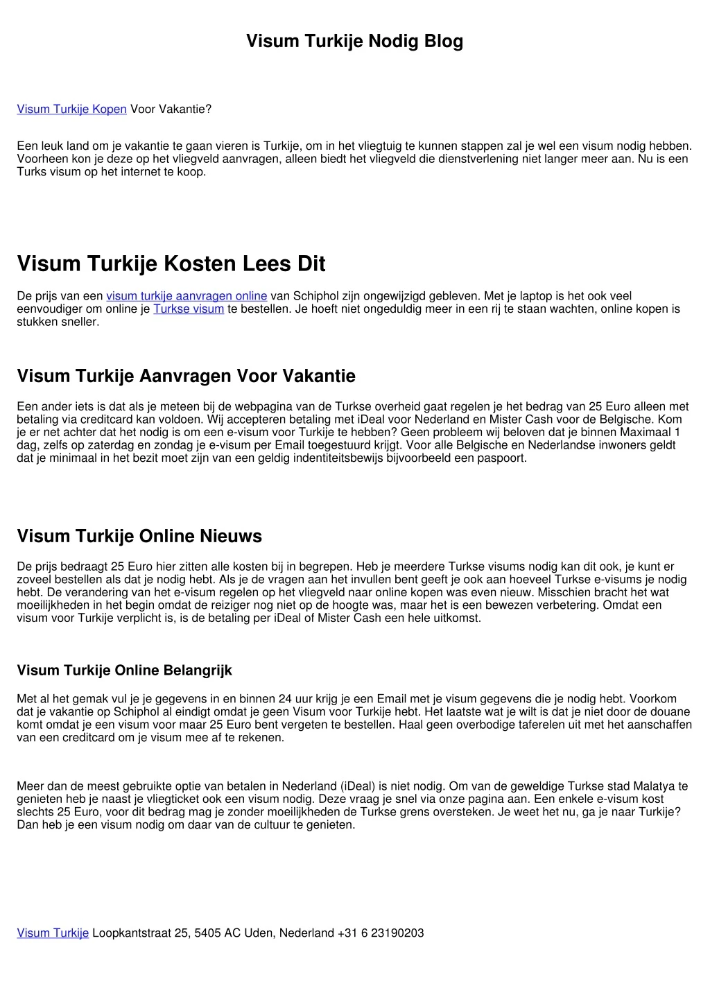 visum turkije nodig blog