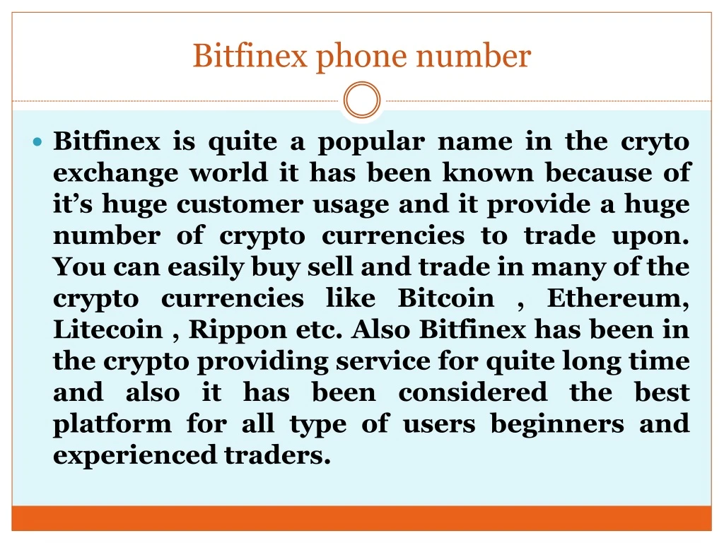 bitfinex phone number