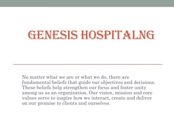 Best Surgery Center in Lagos-Genesis Hospital