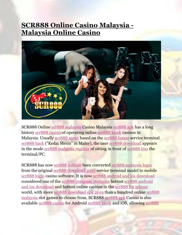 Scr888 casino malaysia