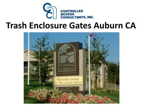 Trash Enclosure Gates Auburn CA