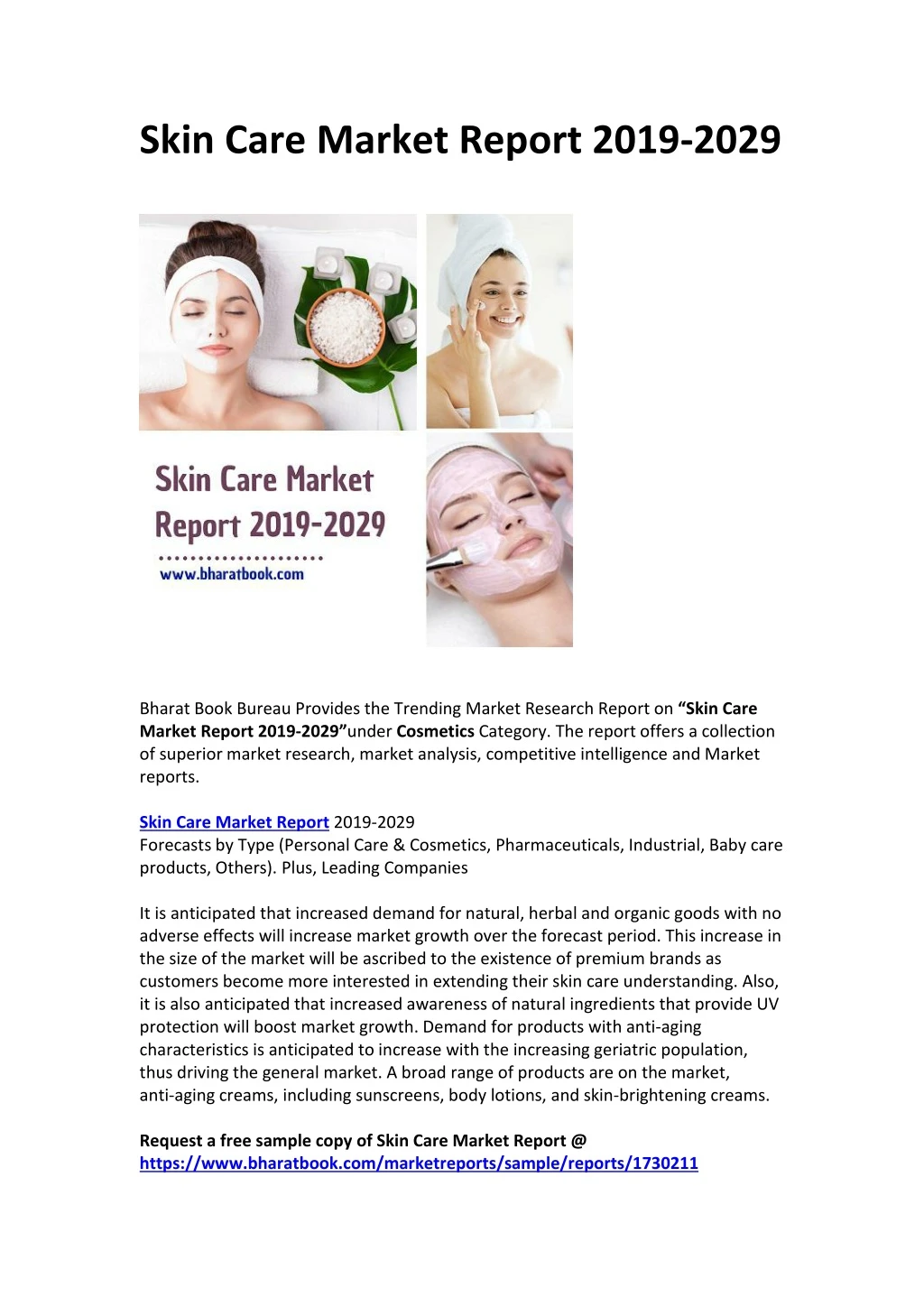 skin care market report 2019 2029