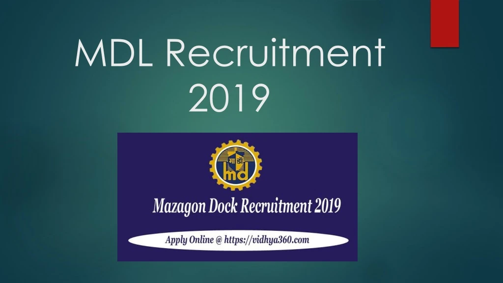mdl recruitment 2019